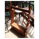 HIGH QUALITY SOLID WOOD 5 GUN RACK WITH STORAGE DRAWER, PLUS SINGLE GUN RACK & TOY WOODEN RIFLE...