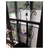 LOVELY METAL & GLASS GARDEN STAKES FOR GARDEN OR POTS... UNQIUE & LOVELY