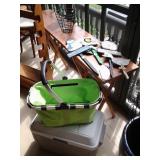 OVERWEISS COOLER, FOLD DOWN BASKET, GREAT FOLDABLE TABLE, GREAT FOR PARTIES OR CAMPING, ETC.