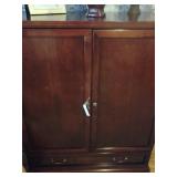 GORGEOUS CHERRY WOOD ENTERTAINMENT CENTER... PERFECT CONDITION