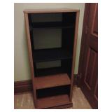 TALL SPACE SAVER VERY NICE OAK STERO CABINET