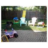 BIG WHEEL, JEEP WALKER, ELECTRIC SCOOTER, KIDS TOYS, SLIDE, OUTDOOR CHAIRS, FENCES & GATES & MORE!