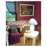 CHAIRS PILLOWS, TONS OF THROW PILLOWS, ACCENT TABLES, LAMPS, ARTWORK, CUSTOM DRAPERIES & CURTAINS