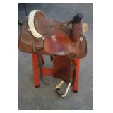 Saddle with silver trim