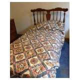 mid-century twin bed