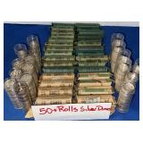(50+) Rolls Silver dimes