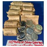 (10) Rolls Silver Half