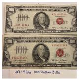2-1966 $100 bill