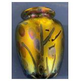 Arthur Allison Art Glass Vase