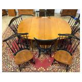 Hitchcock Table & Windsor Back chairs