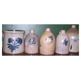 Cobalt Decorated Crocks