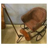 Wicker Pull Behind Child Seat