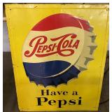 Pepsi Cola Metal Sign
