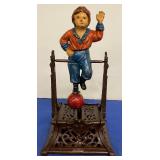 Boy on Trapeze Mech. Bank