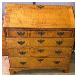 Tiger Maple Drop Front Desk