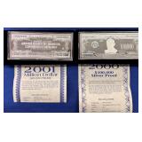 .999 Silver 4 oz bills