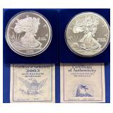 Giant 8 oz Silver American Eagles