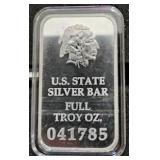 (50) US State 1oz Silver Bar