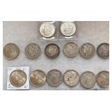 (14) Morgans Silver Dollars