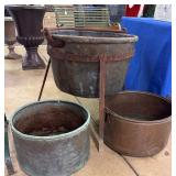 Large Copper Cauldrons