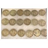 Walking Liberty halfs