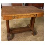 Oak Library Table