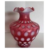 Cranberry coin dot 11 1/2"