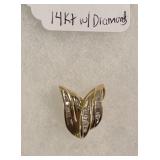 14kt w/Diamonds Slide