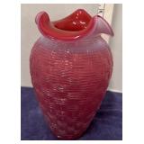 Cranberry Basket weave 8"