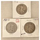 Silver Walking Liberty Halfs