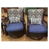 Resin Wicker Swivel Rockers