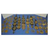 Vintage Brass Horses Medallions