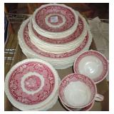 masons Red transferware
