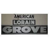 Porcelain Train Signs