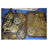 Vintage brass Horse Medallions