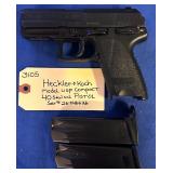 Heckler Koch Model USP Compact 40s&w pistol