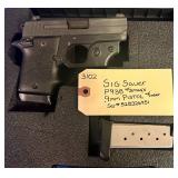 Sig Sauer P938 9mm pistol w/laser
