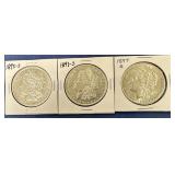 high grade Morgans 1890-S, 1891-S, 1897-S