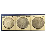 1883-S, 1884-S, 1894 Morgans