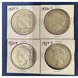 1925-S, 1926-S, 1926-D, 1927-P