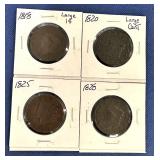 Large Cents 1818, 1820, 1825, 1828