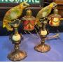 Art Deco Parrot Lamps