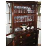 Berkey & Gay China Hutch, Waterford Crystal