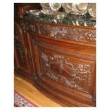 •	Renaissance Period Walnut China Buffet