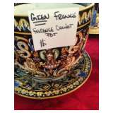 •	Gien France Faience Cachet Pot & Hand painted Vases