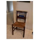 bible chair, there is also a church pew from St Barnabas on the desert