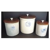 Antique Louisville Pottery Canister Set