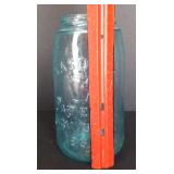 Vintage Mason Jar with Irish Doily Jar Cover