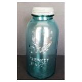 Blue Half Gallon Ball Jar with Zinc Lid