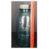 Blue Half Gallon Ball Jar with Zinc Lid